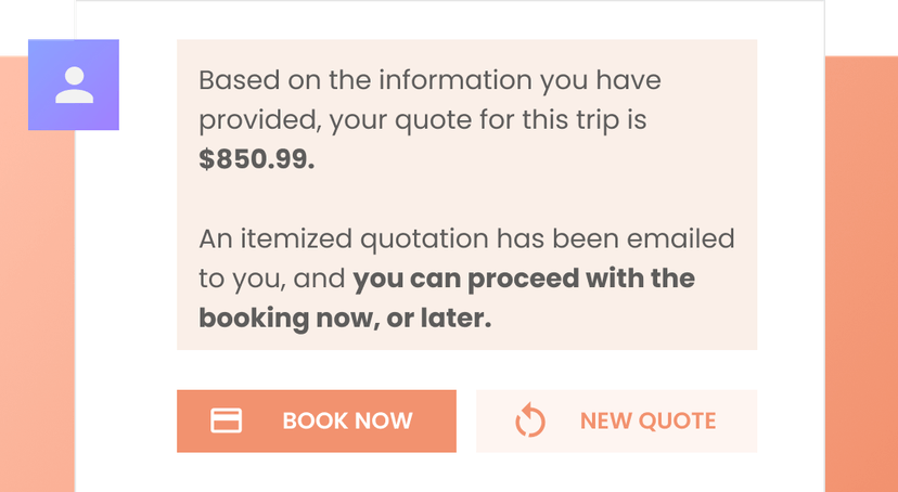 User Gets a Quote via the Chatbot or by Filling Out a Form