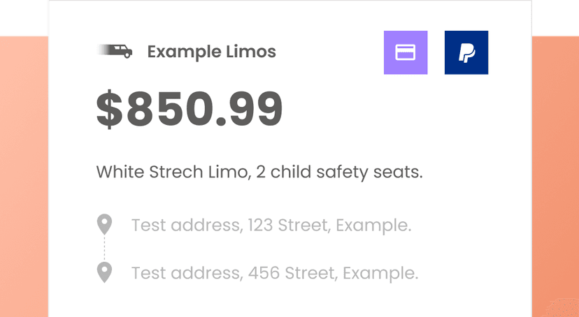 User Books & Pays on the Spot or Later Via Email